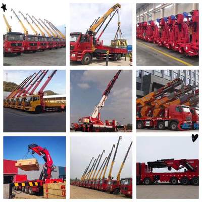 宏昌天马12吨随车吊与陕汽后八轮平板车的完美结合